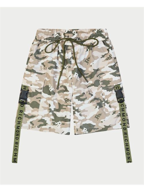 John Richmond children's Bermuda shorts with drawstring JOHN RICHMOND | RBP25130BECAMO BEIGE
